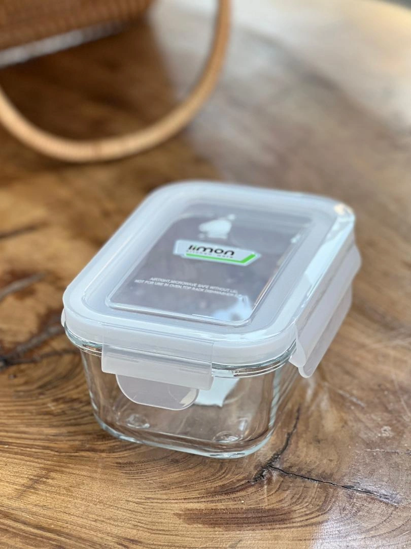 نمای کلی از ست ظروف شیشه‌ای برند لیمون