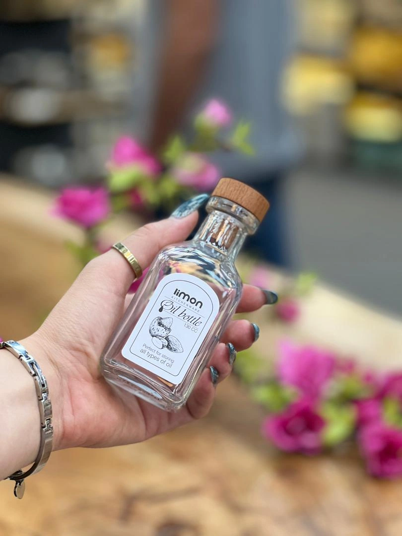 بطری 130  میلی درب چوبی لیمون