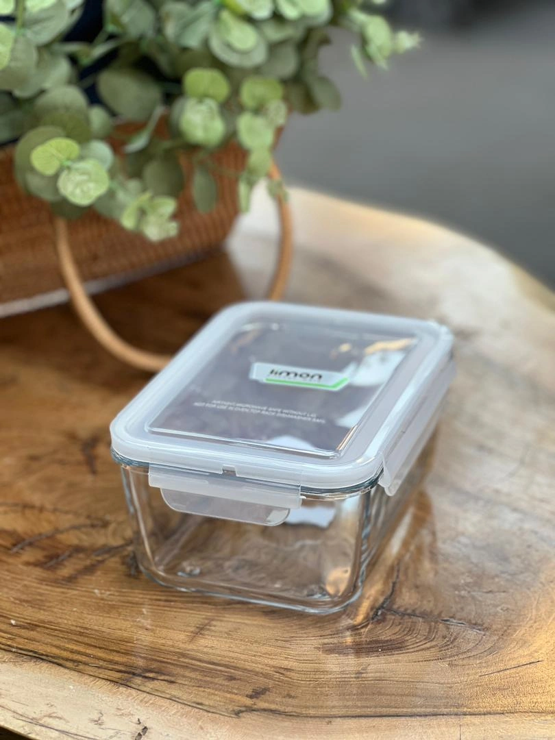 نمای کلی از ست ظروف شیشه‌ای برند لیمون