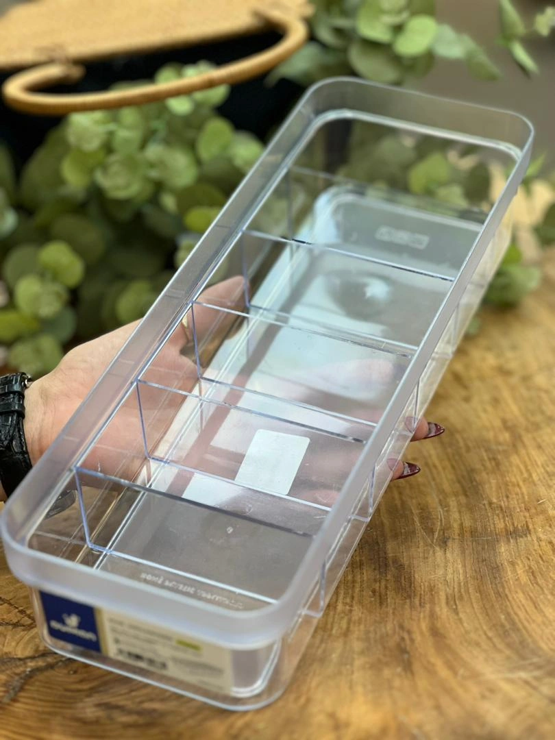 نظم‌دهنده کشو شش‌خانه Duman مدل Hur، پلاستیکی شفاف، مناسب برای تفکیک وسایل