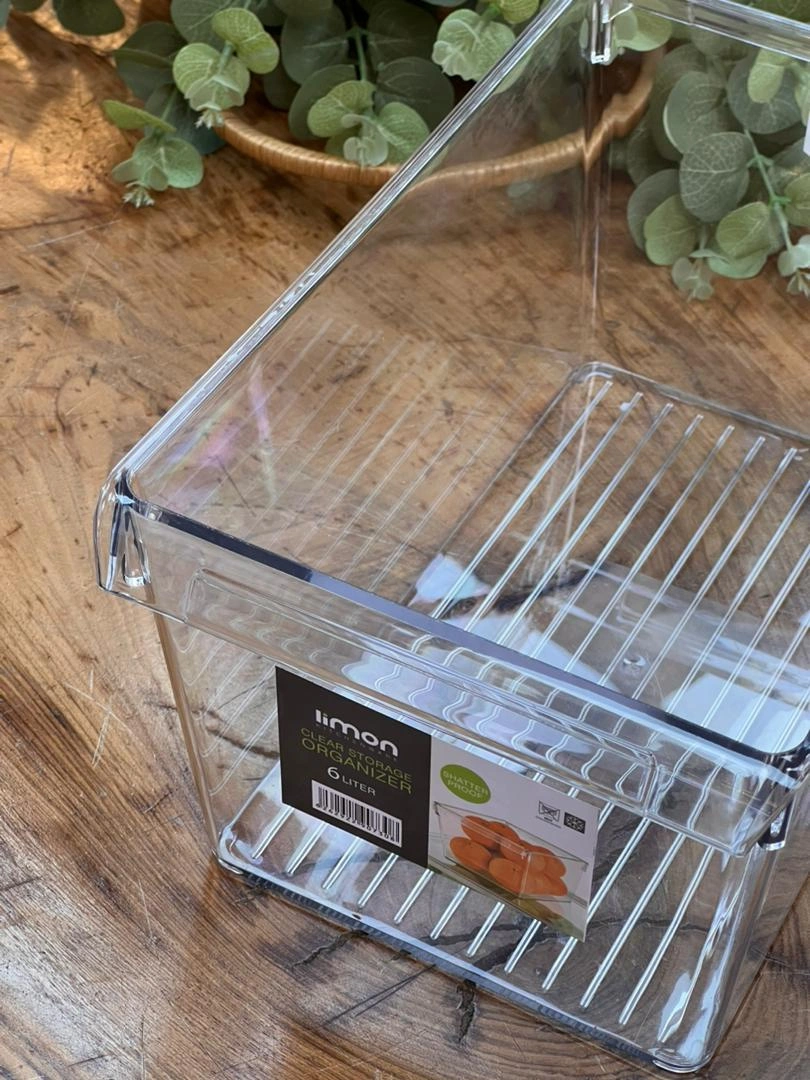 نظم‌دهنده نشکن ۶ لیتری لیمون – مناسب برای یخچال و آشپزخانه