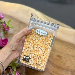 جا حبوباتی مربع طرحدار آراگل با درب پلاستیکی در رنگ‌بندی متنوع