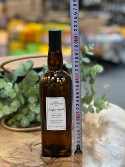 بطری شیشه‌ای قهوه‌ای امپرلند مدل کیان با درب پلاستیکی پیچی و طراحی کلاسیک