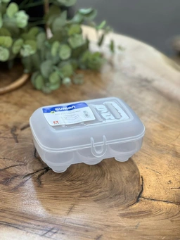 جاتخم‌مرغی ۶ عددی درب‌دار دومان – مناسب نگهداری تخم‌مرغ در یخچال