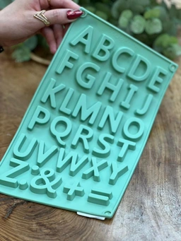 قالب سیلیکونی دنی‌هوم مدل حروف انگلیسی، مناسب برای شکلات و ژله