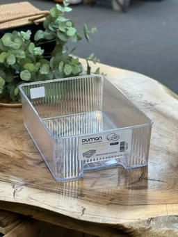 نظم‌دهنده آکریلیک Duman مدل Hiwa سایز بزرگ، شفاف و مقاوم، مناسب برای یخچال و کابینت